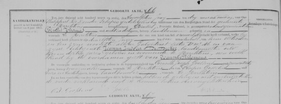 Acte naissance Merchtem n66 — 11 juin 1869