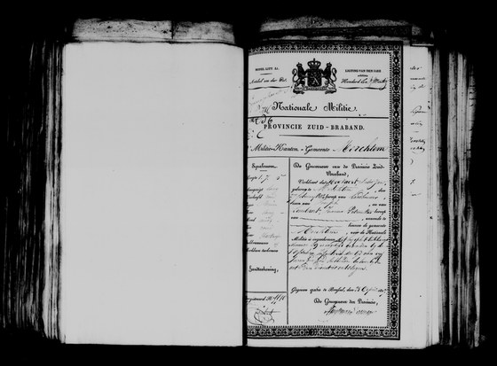 Certificat milice nationale HEYVAERT, annexes 1827 — 10 mai 1827