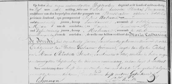 2 — Son acte de décès, Brussegem, acte n° 40 de 1838.