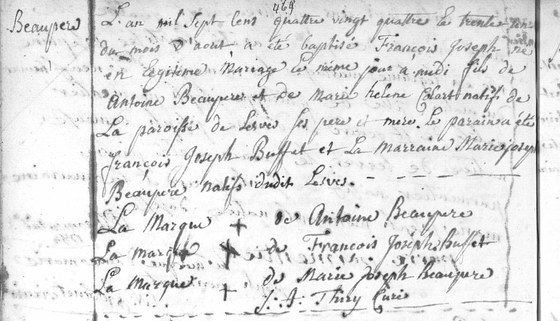 Son acte de baptême, natif AGATHA (7)