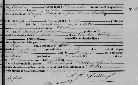 Son acte de décès (8)