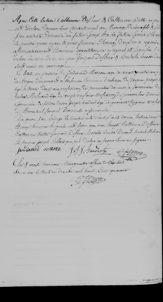 Acte mariage p2 — 2 décembre 1840