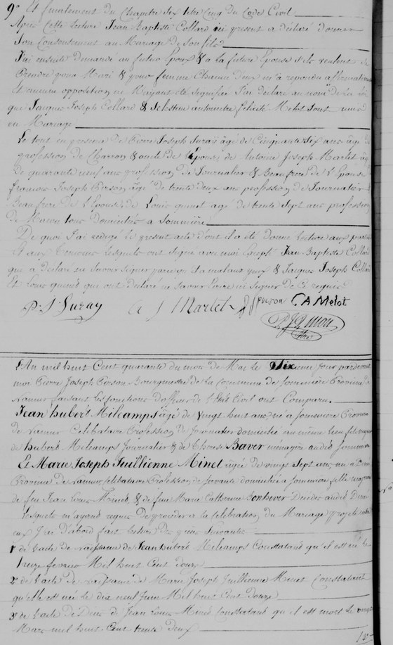 Acte mariage p2 — 27 avril 1840
