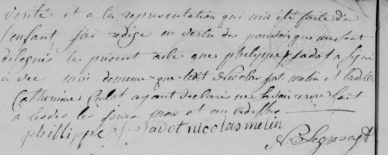 Acte naissance, 2 suite — 27 février 1798