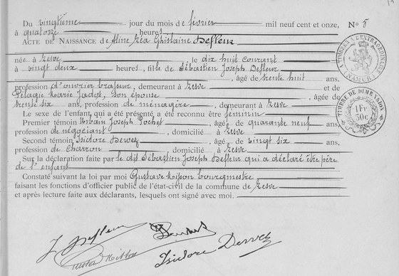 L'acte, page native un index en ligne, sans réencodage