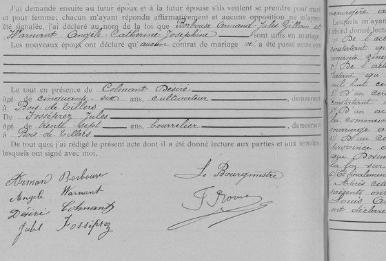 Suite — célébration, témoins, signatures