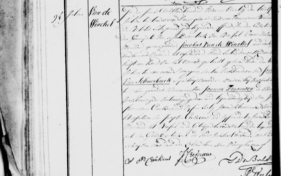Acte de naissance, Asse, n° 94 de 1822.